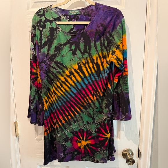 Kathmandu Imports Tie Dye Tunic Top Size Small/Medium - Picture 1 of 7